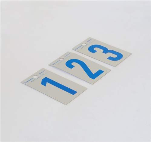 NUMBERS/NUMERALS "REFLECTA BLUE" 65mm SELF ADHESIVE