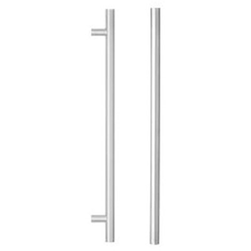 ENTRANCE DOOR PULL HANDLES 32mm ROUND SSS #142 | Agnew Building Supplies