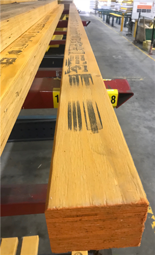 LVL H2S TREATED ORANGE E12 BEARER 100 x 75mm