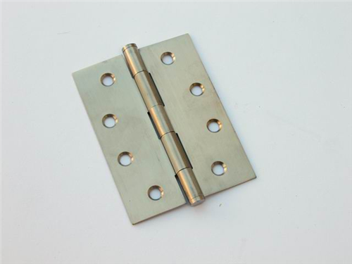 HINGE BUTTON TIPPED LOOSE PIN SATIN STAINLESS STEEL PAIR 100 x 75 x 1.5mm