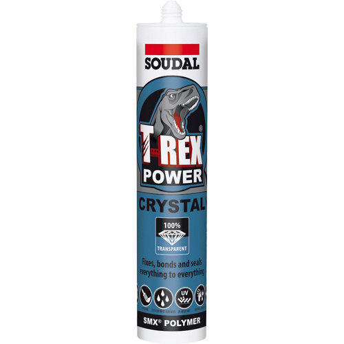 SOUDAL T-REX POWER CARTRIDGE CRYSTAL CLEAR 290ml