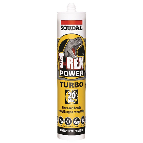 SOUDAL T-REX POWER TURBO CARTRIDGE WHITE 290ml