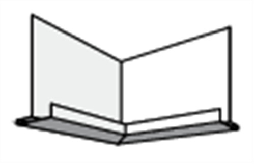 CSR (CEMINTEL) TERRITORY SOFFIT TRIM INTERNAL CORNER WHITE 15mm PK2