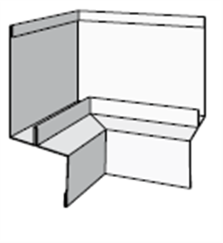 CSR (CEMINTEL) TERRITORY VERTICAL FLASHING INTERNAL CORNER 85 x 85mm