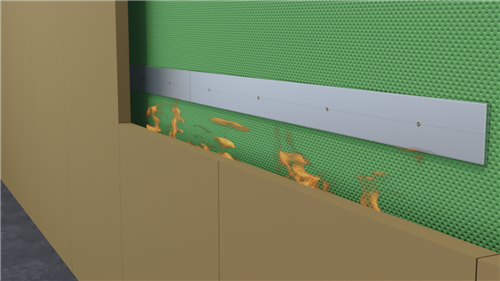 FIRE BARRIER STRIP TENMAT VENTILATED 6 x 63 x 1000mm