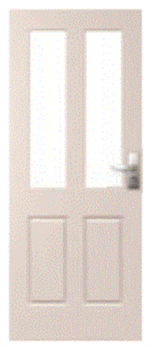 Corinthian Door Solidcarve Psc 4G External Solid Mdf Primed Glazed ...