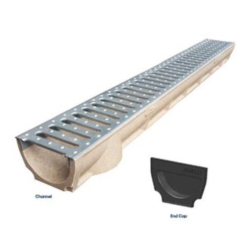 RELN 100MM POLYMER CONCRETE CHANNEL & GALV GRATE