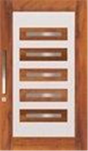 CORINTHIAN DOOR LUMINA LUMWS 5S MERBAU VENEERED GLAZED CLEAR