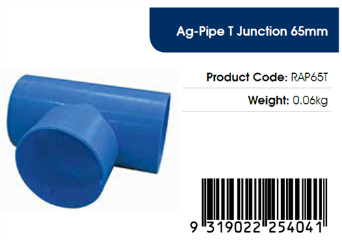 AGFLO 65mm T JUNCTION