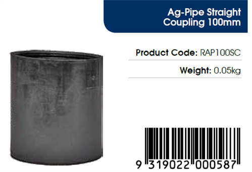 AGFLO 100mm COUPLING / JOINER