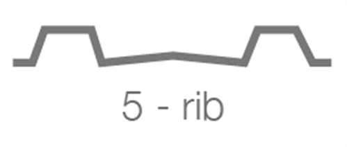 LASERLITE 2000 ROOFING 5 RIB 830mm CREAM