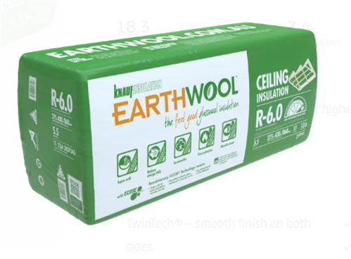 KNAUF EARTHWOOL CEILING R6.0
