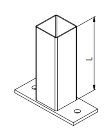 GALVAPIER POST 65 x 65