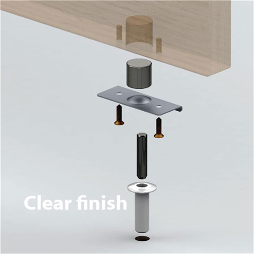 DOOR STOP MAGNETIC FANTOM CLEAR SLEEVE CLEAR TIP #9606