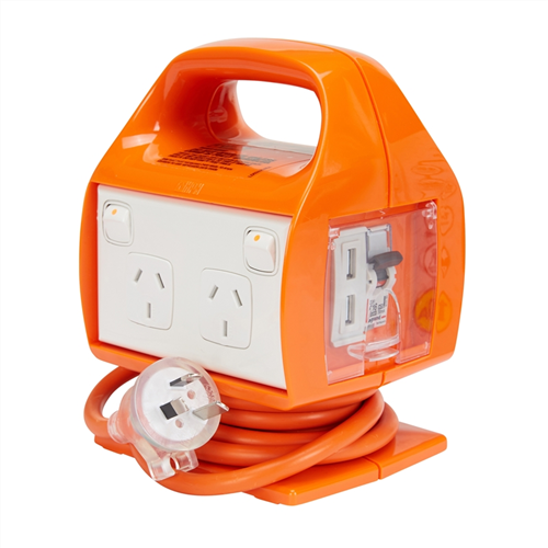 HPM MULTI 4 OUTLET POWER CENTRE with USB