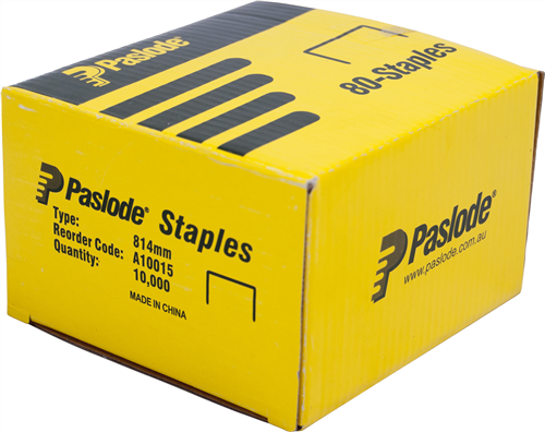 PASLODE 80 SERIES 21GA GALVANISED STAPLES PK10,000 - 814