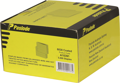 PASLODE 6000 SERIES 18GA NARROW CROWN STAPLES PK5000 - 6030
