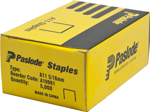 PASLODE A11 STAPLES PK 5000 - 5/16"