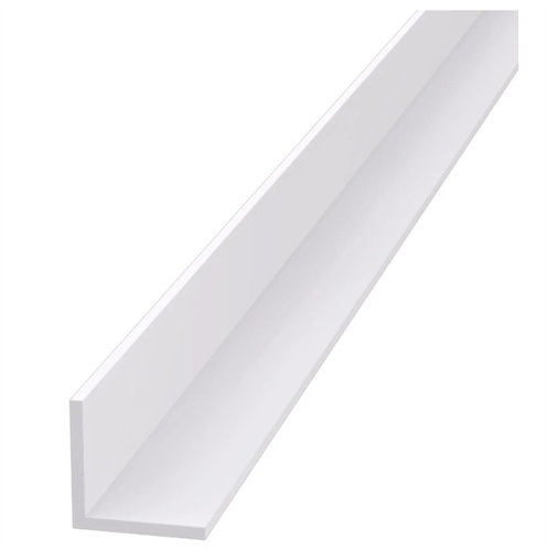 PVC ANGLE MOULD AM2 WHITE 19 x 19 x 2.5 x 2400mm