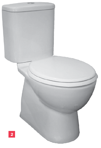 TOILET SUITE MILANO CLOSE COUPLED INCL SC SEAT