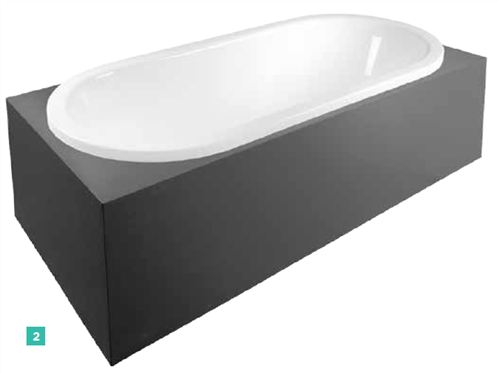 BATH MERGE MKII ISLAND 1740 X 800 X 600mm