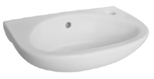 BASIN WALL CLASSICA COMPACT 1TH POP UP WASTE 400 X 250mm