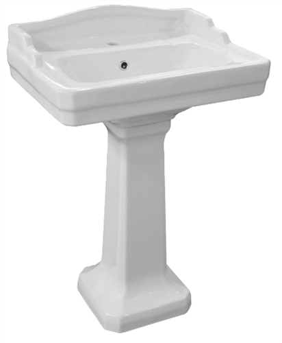 BASIN PEDESTAL ONLY COLONIAL 300 X 300 X 520mm (BASIN EXTRA)