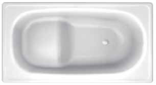 BATH COMPACT SHOWER WITH SEAT 1200 ENAMELLED STEEL 1200 X 700mm