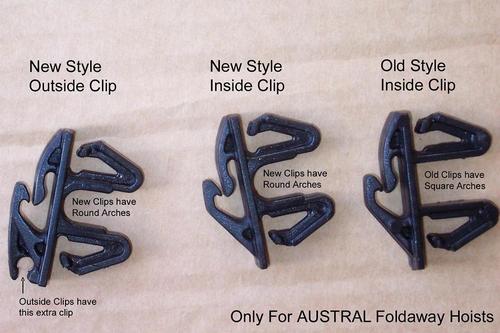 AUSTRAL CLOTHES LINE ROTARY FOLDAWAY RETAINER CLIP PK8