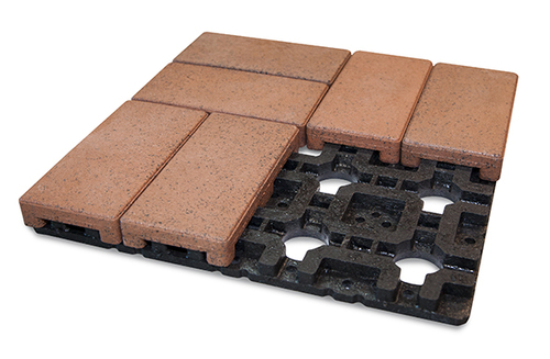 AZEK PAVER RESURFACING REDWOOD GRID W/- 8 PAVERS