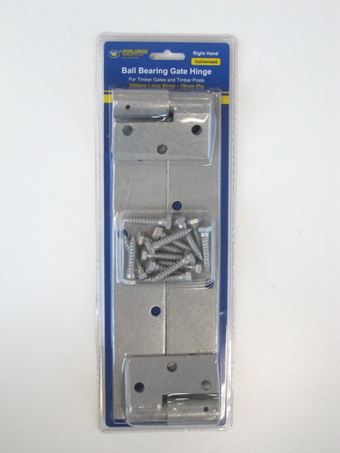 GATE HINGE (STRAP) BALL BEARING GALVANISED 300mm