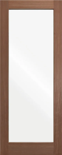 HUME DOOR LIN1 LINCOLN JOINERY BLACKBUTT (BEADING BOTH SIDES) GLAZED CLEAR