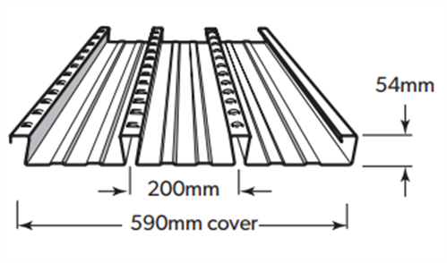 BONDEK per LINEAL METRE (COVERS 590mm)