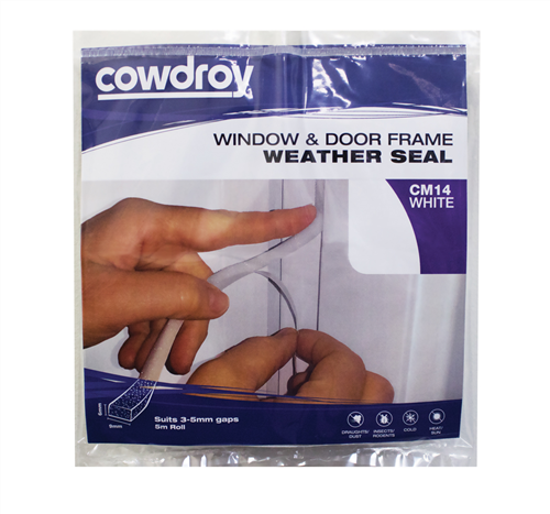 WINDOW & DOOR FRAME WEATHER SEAL FOAM (CM14) 9 x 6mm x 5M