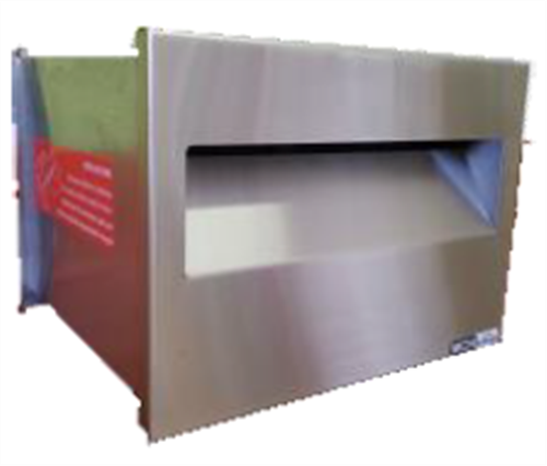 LETTERBOX No 1 REAR  OPENING STAINLESS STEEL