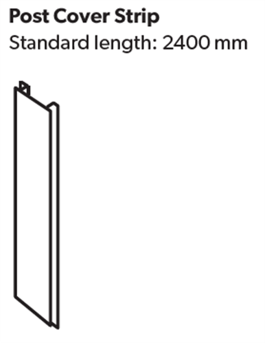 FENCING FENCE POST COVER STRIP 2400mm