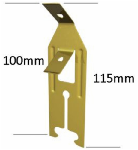 SUSPENSION ROD CLIP (TOP CROSS RAIL) #2534 - 110mm (h) x 38mm (w)