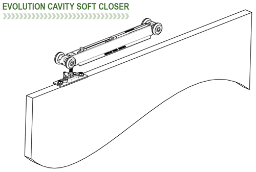 HUME DOOR EXTRA - EVOLUTION CAVITY UNIT - SOFT CLOSER MECHANISM