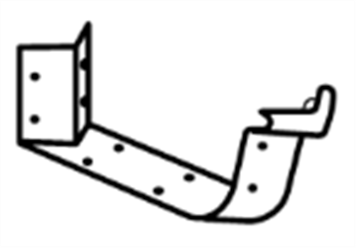 GUTTER - HI FRONT QUAD 115mm CAST ANGLE EXTERNAL 2PCE 90°