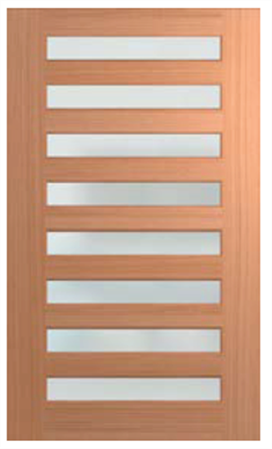 HUME DOOR XS28 SAVOY 1200 JOINERY (SPM) MAPLE (STAIN GRADE) (BEADING BOTH SIDES) GLAZED TRANSLUCENT