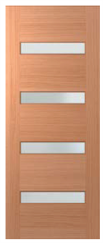 HUME DOOR XS11 SAVOY JOINERY (SPM) MAPLE (STAIN GRADE) GLAZED TRANSLUCENT