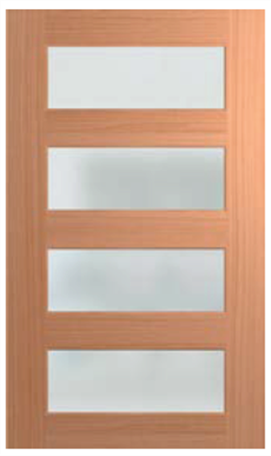 HUME DOOR XS24 SAVOY 1200 JOINERY (SPM) MAPLE (STAIN GRADE) (BEADING BOTH SIDES) GLAZED TRANSLUCENT