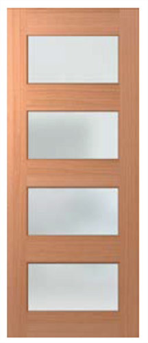 HUME DOOR XS24 SAVOY (SPM) MAPLE (STAIN GRADE) (BEADING BOTH SIDES) GLAZED TRANSLUCENT 2040 x 820 x 40mm