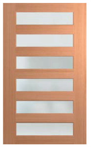 HUME DOOR XS26 SAVOY 1200 JOINERY (SPM) MAPLE (STAIN GRADE) (BEADING BOTH SIDES)  GLAZED TRANSLUCENT