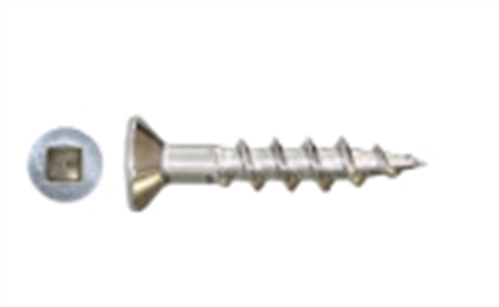 SCREW CHIPBOARD SQ DRV CSK HD #304 STAINLESS STEEL 8g x 25mm PK1000