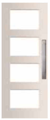 CORINTHIAN DOOR MADISON PMAD 4G ENTRANCE PRIMED GLAZED TRANSLUCENT