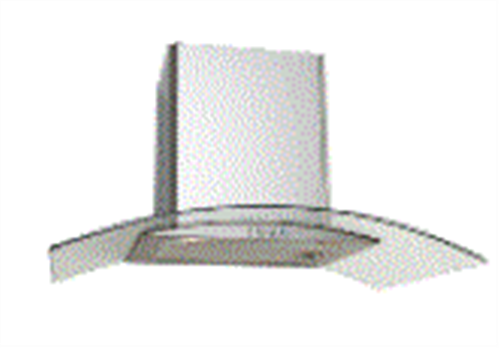 EURO RANGEHOOD 70CM ELECTRONIC GLASS CANOPY 700M3/H HALOGEN LIGHT 2*20W STAINLESS STEEL