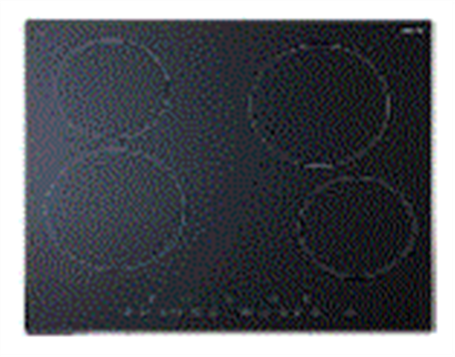 EURO COOKTOP 60CM ELECTRONIC CONTROL CERAN GLASS 4 ZONES BLACK GLASS