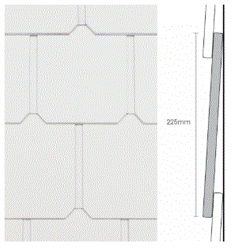 WEATHERTEX SHINGLES CLASSIC PLUS 225 x 9.5 x 1196mm