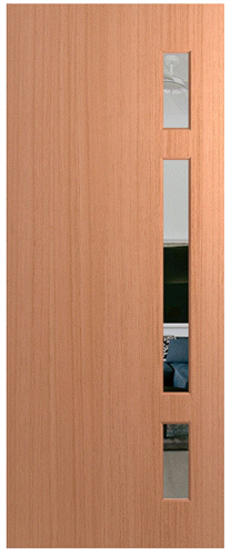 HUME DOOR XN2 NEWINGTON (HMR MDF CORE) (SPM) MAPLE (STAIN GRADE) GLAZED CLEAR